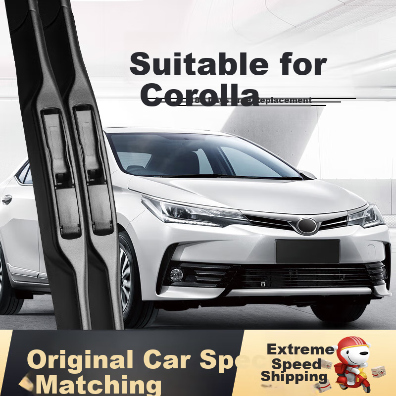Deyun FAW Toyota Corolla Windshield Wipers for 2019-2022 Models, Original 2019 Hybrid Rubber Strip Blades, 1 Pair