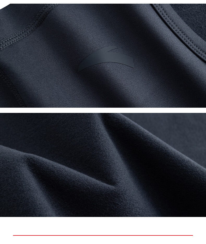 ANTA Warm Core Men's Anti-Static Fleece Lined Thermal Underwear Set Crew Neck Top and Bottom Base Layer 30