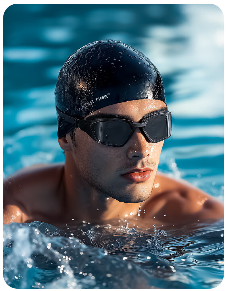 WATERTIME Prescription Anti-Fog Waterproof Swimming Goggles for Adults, High-Definition Coated Lens, Unisex 4