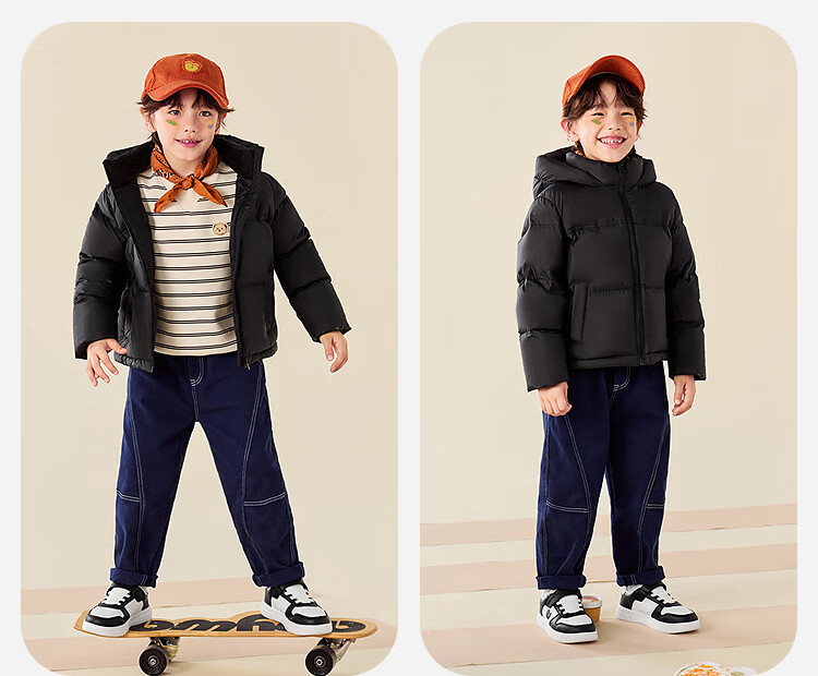 Minibala Kids Girls Down Jacket Waterproof Windproof Thermal Lining Thickened Winter 2025 9