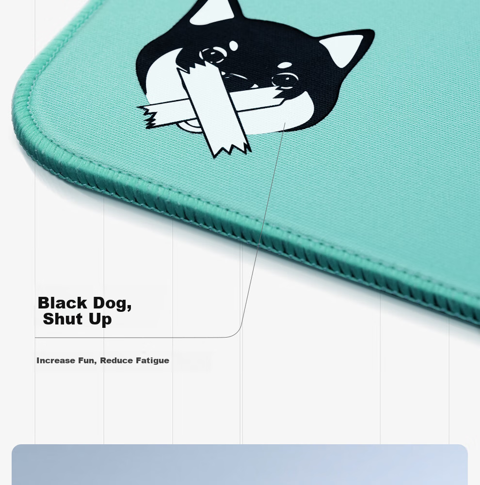 Zhenhuo Gaming Mouse Pad for FPS, Solid Color Edge-Bound Skin-Friendly Rubber Mat, Large Office Desk Pad, Wanchu CSGO Green 490*420*5 with Rubber Base 7