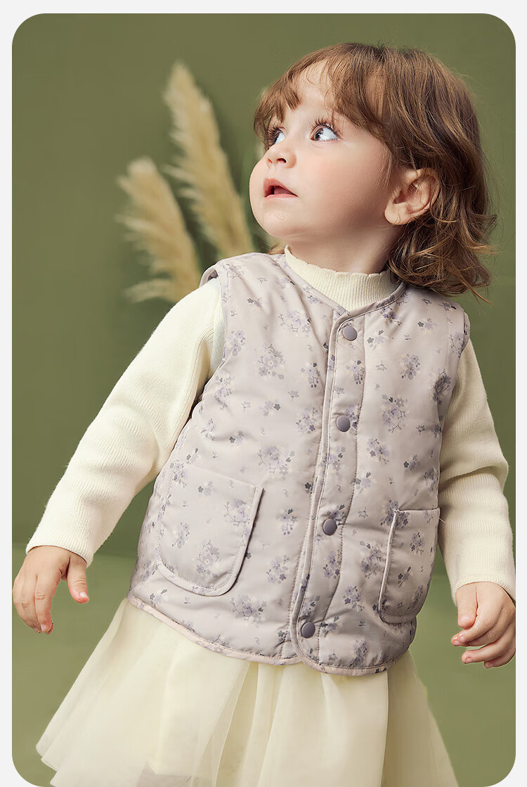 Minibala Kids Unisex Baby Down Vest Waterproof Skin-Friendly Comfortable Warm Winter Jacket 12