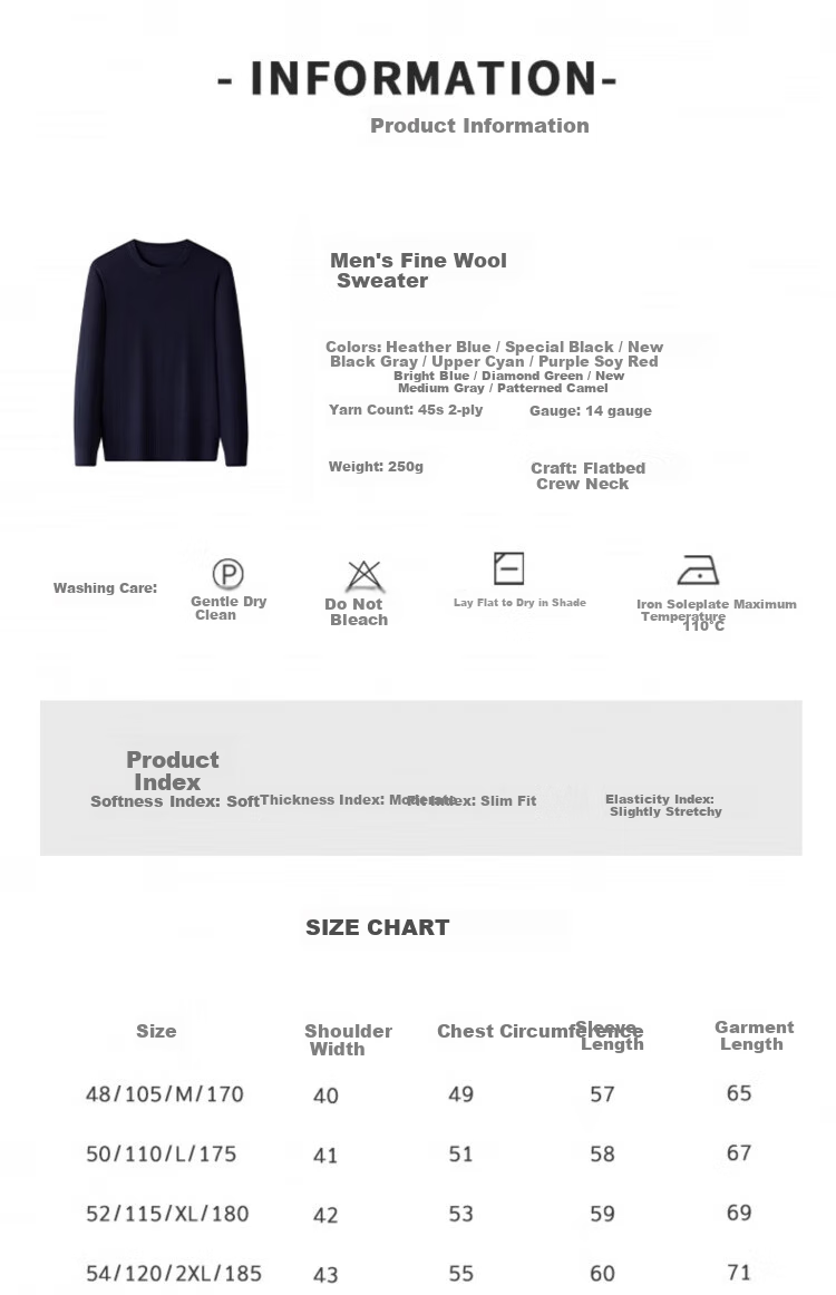 Hengyuanxiang [Contains Wool] Spring And Autumn Thin Men's Crew Neck Sweater, Middle-Aged Knitted Base Layer, Solid Color, Purple-Red, 4XL 12