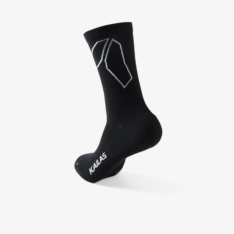 KAILAS FUGA Unisex Mid-Cut Trail Running Socks KH2602006 Black L 2