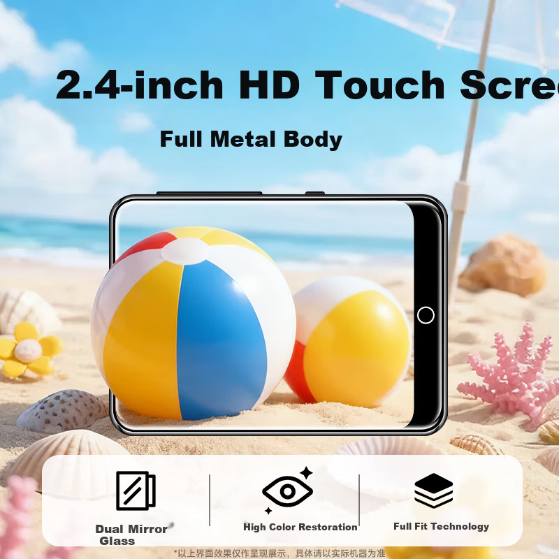 FAMUE PA01 16GB MP3/MP4 Player, Lossless Music Portable Player, Student English Listening And Repeating Device, 2.4-Inch Speaking Dictionary with External Speaker And Bluetooth 5.4