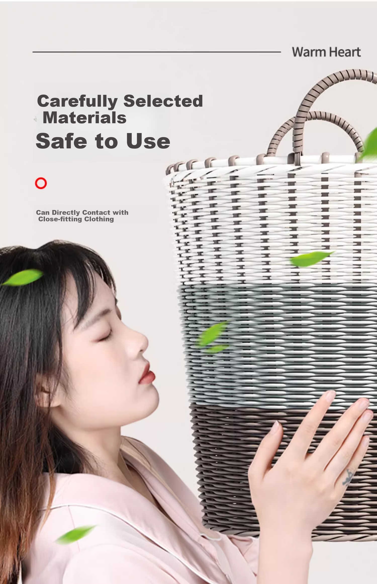 Jiadu Laundry Hamper, Clothes Storage Basket, Bathroom Changing Basket, Dirty Laundry Basket, Household Toy Storage Bi 12