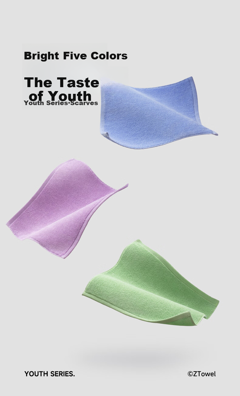 A-Life Pure Cotton Face Towel, Class A Soft Household Small Towel, Absorbent And Breathable, for Wiping Face And Drool, Blue 1