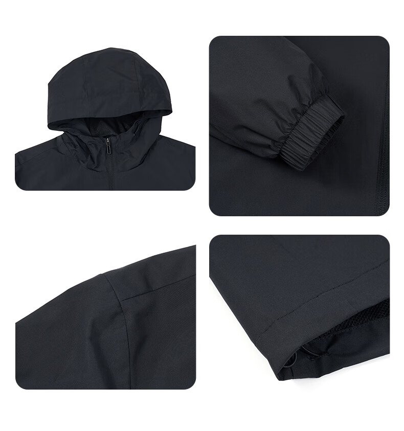 ERKE Men's Jacket 2026 New Outdoor Casual Hooded Waterproof Mesh Lined Sports Windbreaker Versatile Casual Wear 15