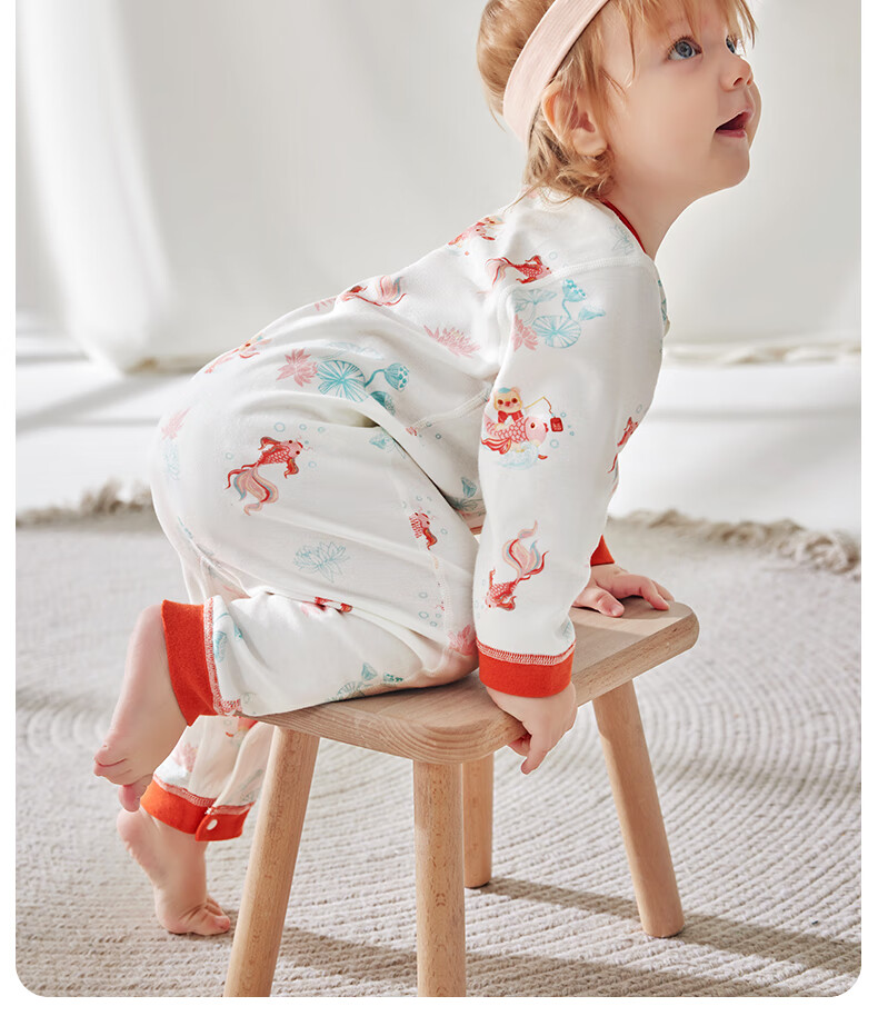 Beitaisi Baby Clothes Spring And Autumn Long-Sleeve Bodysuit, Pure Cotton Newborn Onesie, for Boys And Girls, Early Spring Outfit Pajamas 8