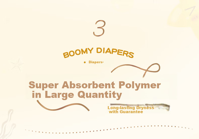 Baoyingmei Space Bear Diapers XXL 34 Pieces [28-35 Lbs] Ultra-Thin Breathable Disposable Diapers for Baby Boys And Girls 5