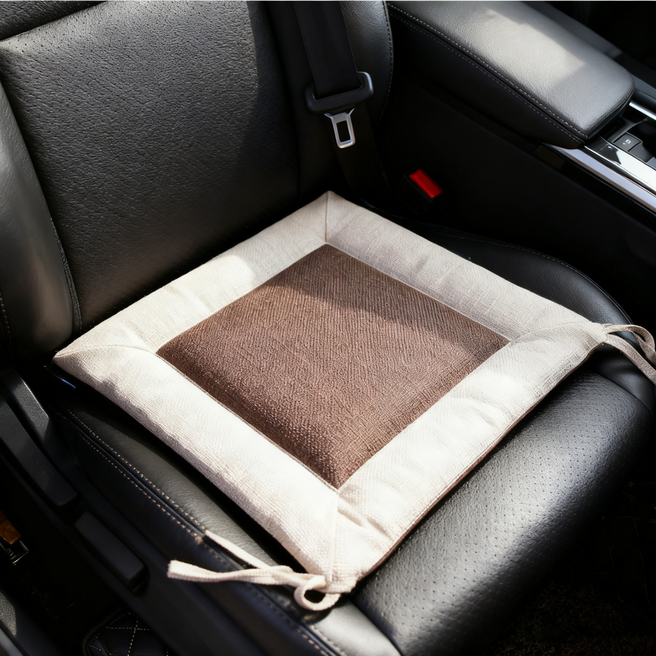 Fanyejia All-Season Linen Car Seat Cushion, Breathable Interior Chair Pad for Cars, Office Chairs, Home Dining Chairs