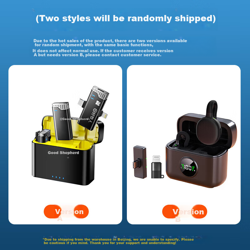 Haomuren Wireless Lavalier Microphone, Dual-Channel Audio Pickup, Outdoor Noise Reduction, TikTok Live Streaming, Video Recording Sound Card, Live Streaming Equipment, Voice Recording, Computer And Mobile Phone Compatible 1
