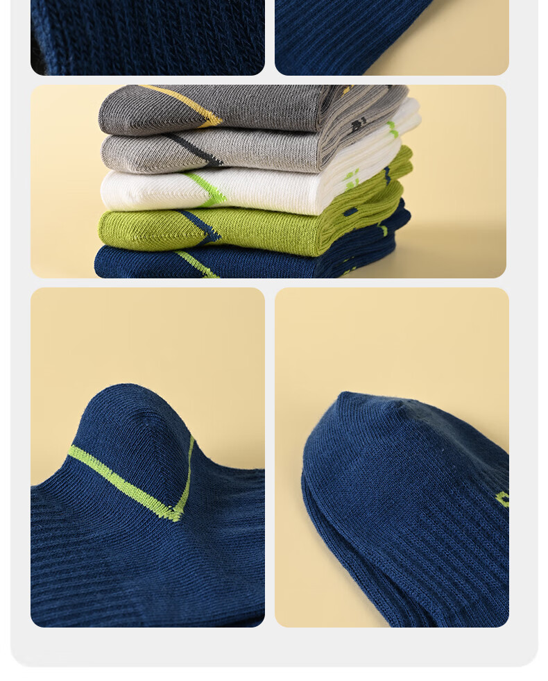 Jeep 100% Cotton Boys' Winter Thick Antibacterial Odor-Resistant Anti-Pilling Sweat-Absorbing Youth Sports Mid-Calf Socks Age 10 8