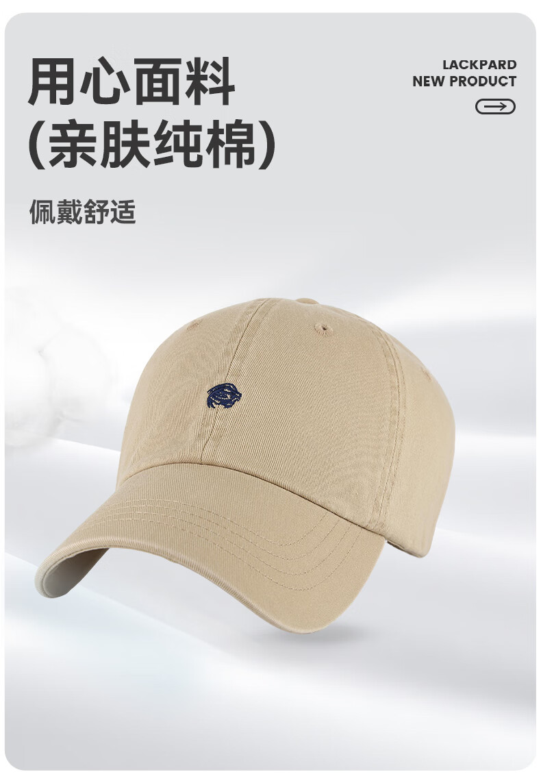 LACKPARD Vintage Unisex Cotton Baseball Cap New Spring Summer Duckbill Sun Hat Navy One Size 2
