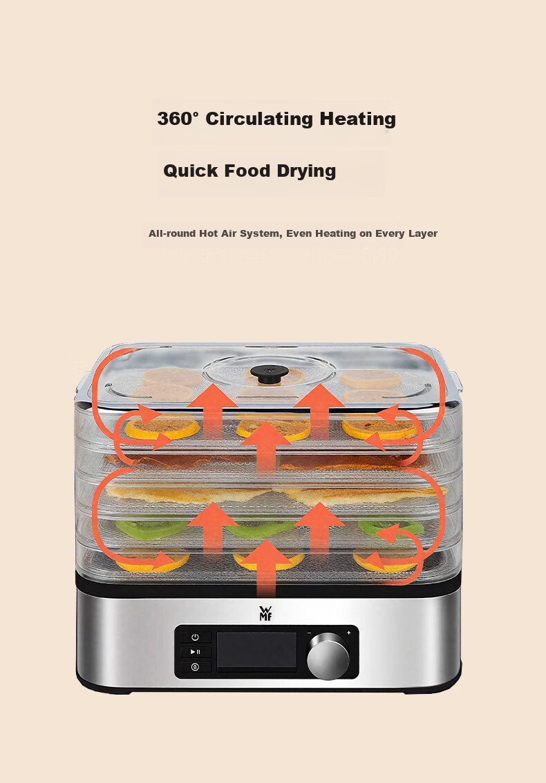 WMF Futenbao Dried Fruit Machine, Small Fruit And Food Dehydrator, Tea And Baking Machine, Home Food Electric Dryer, Baking Self-Made Jerky And Dried Fruit Maker, Dried Fruit Machine 9