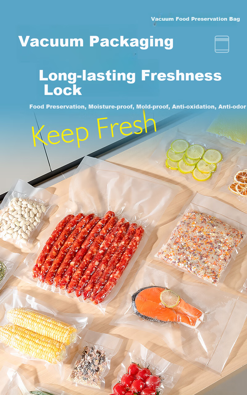 Temeiju Thick Vacuum Sealing Bags, Food Storage Bags, Packaging Bags, Plastic Sealing Bags, Automatic Sealing Bags, 28*40cm 2
