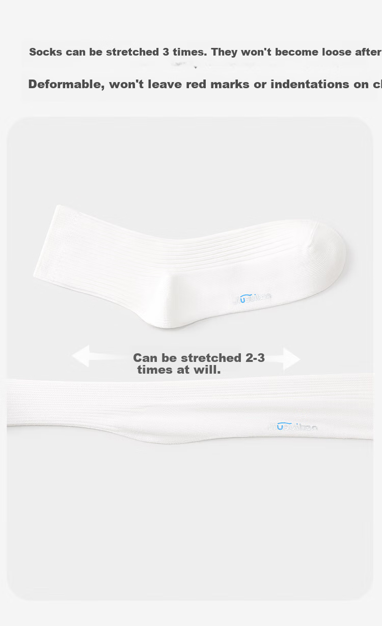 Jiusuiban Cloud-Feel Cotton Children's Socks for Boys And Girls, 5A Antibacterial School Style White Socks, Mid-Calf Socks for Teenagers, Athletic Cotton Socks 4