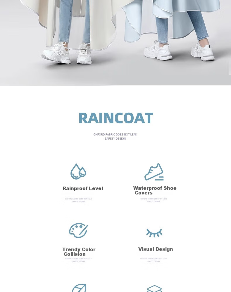 Beimei Raincoat for Electric Scooters And Bicycles, Adult Long Full-Body Heavy-Duty Thick Rain Poncho for Wome 1