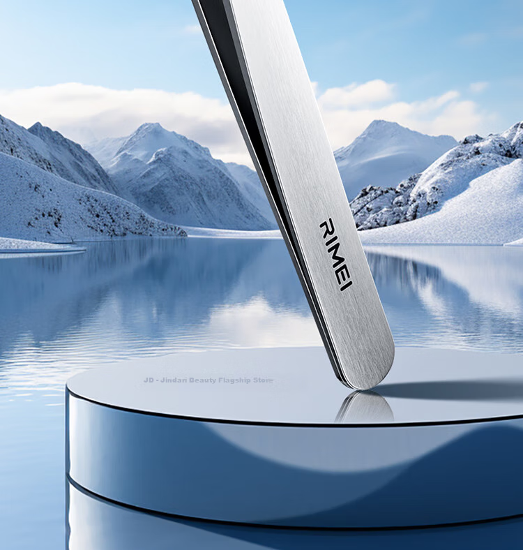 Jindarimei Mechanical Semi-Automatic Stainless Steel Nose Hair Trimmer for Men, Waterproof Manual Round-Head Nose Hair Clipper Tool 2