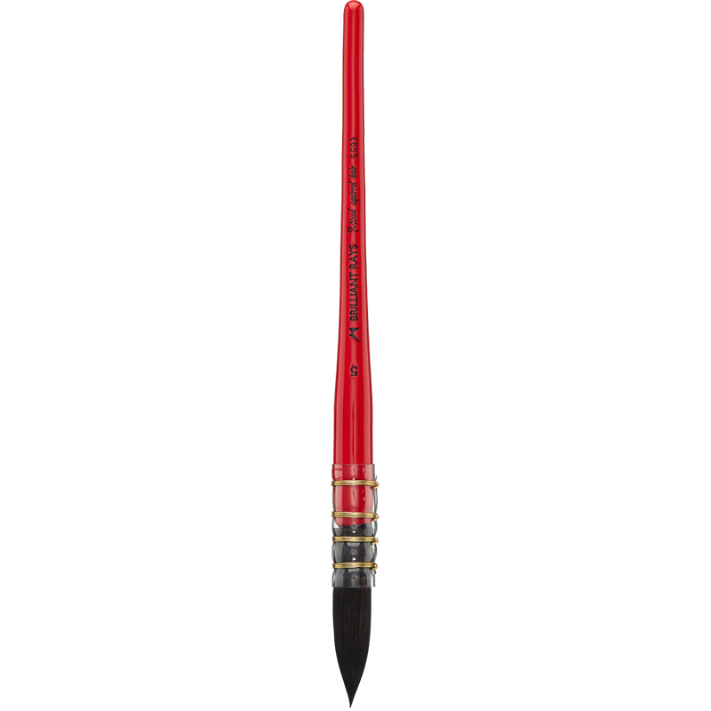 MAIRTINI Red Squirrel Fur Watercolor Brush, Animal Fur Academy Grade No. 5 Single Brush SS93-05
