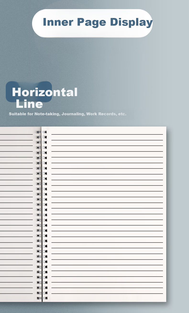 Xinshida 2-Pack B5 Notebooks Spiral-Bound Error Correction Books for Postgraduate Entrance Exam Preparation, Public Service Exam Preparation, Record-Keeping, Large Size Student Exercise Books, Classroom Homework Spiral Loose-Leaf Lined Paper Thickened, 200 Pages in Total 6