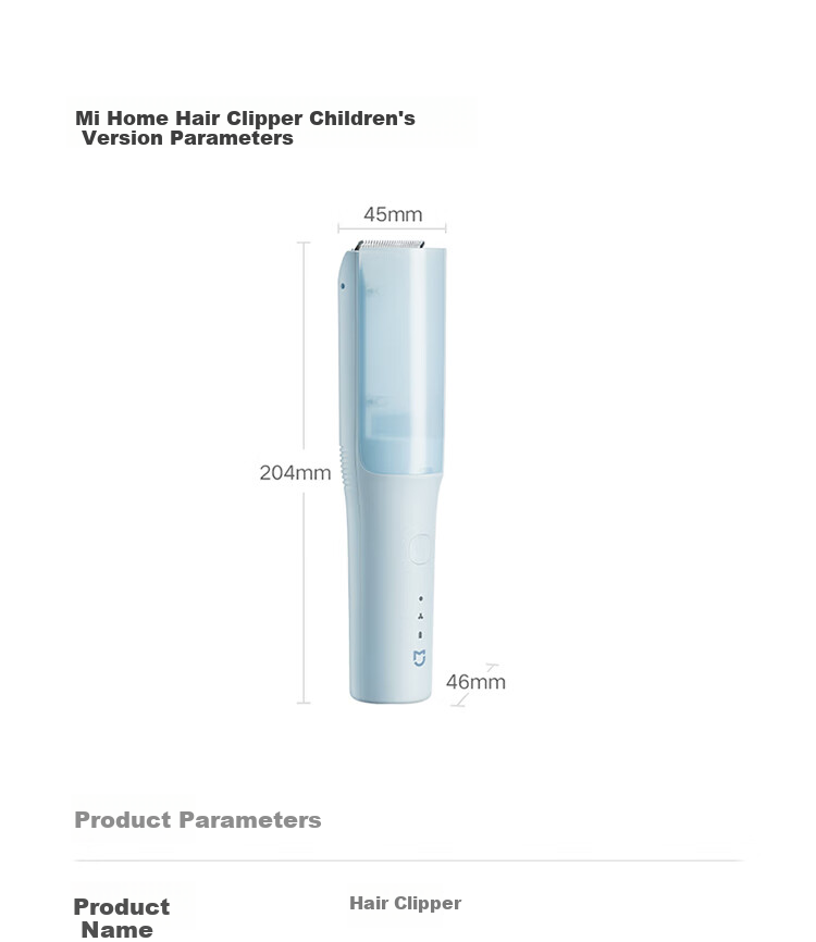 Mijia Children's Hair Clipper, Xiaomi Baby Hair Trimmer That Doesn't Damage The Scalp, Home-Use Hair Cutting And Shaving Electric Trimmer for Babies' Hair, Graduation Gift 15