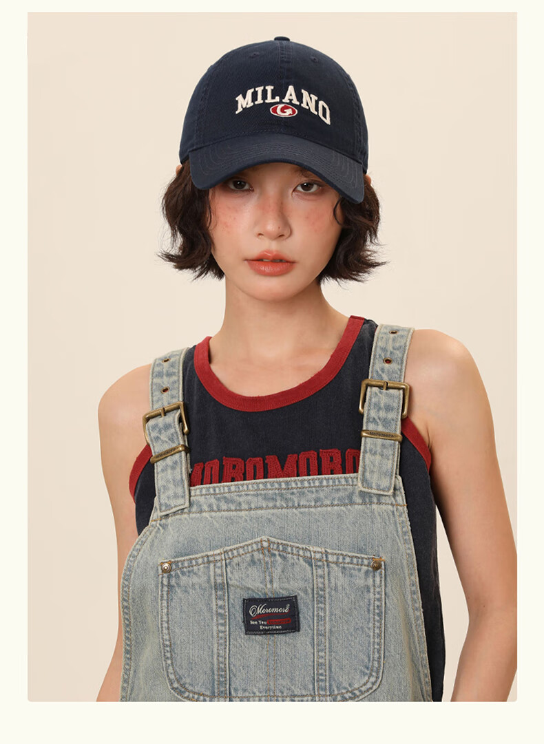 Jian Cai Original Design Soft Top Baseball Cap Unisex 2025 Spring Summer Fashion Trendy Large Head Circumference Slim Face Duckbill Hat 13