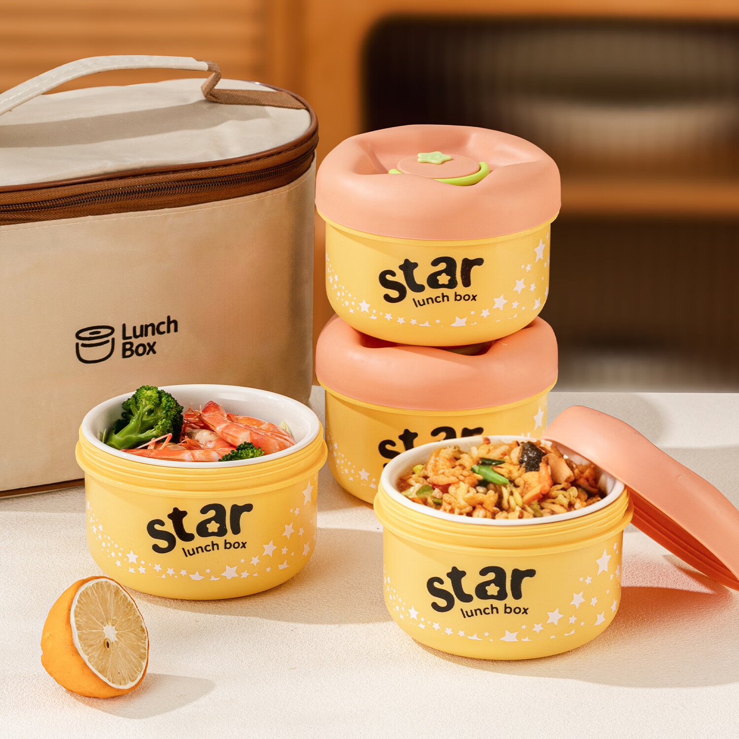 TREEJACK Ceramic Inner Thermal Lunch Box Microwave Safe Fresh-Keeping Box 2025 New Stylish Bento Box for Office Workers