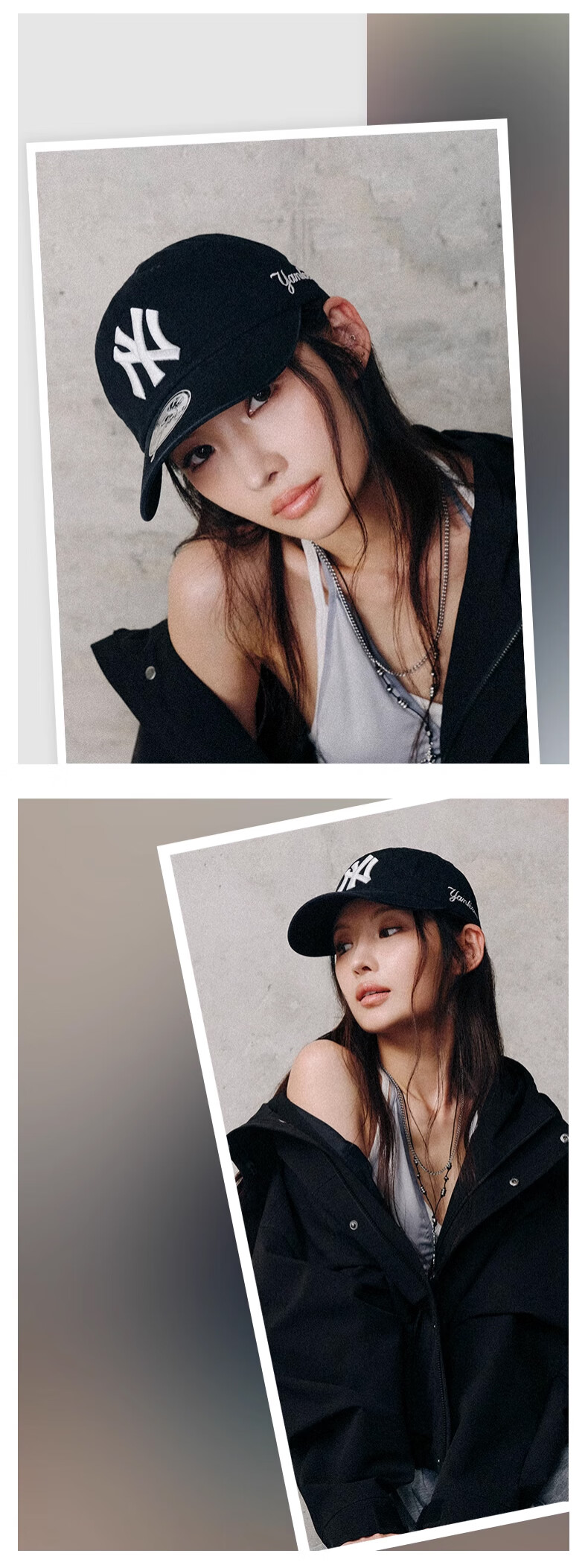 MLB Unisex KARINA Embroidered Soft Top Baseball Cap 25 Autumn New 3ACPB245N-50BKS-F 3
