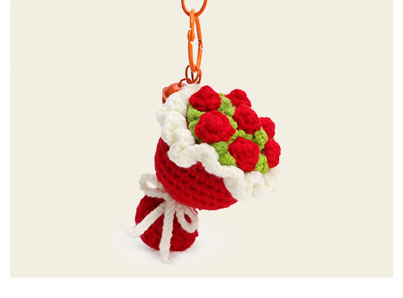 Imiwa Doll Sunflower Backpack Pendant Plush Keychain Bag Charm Birthday Gift for Girls 8