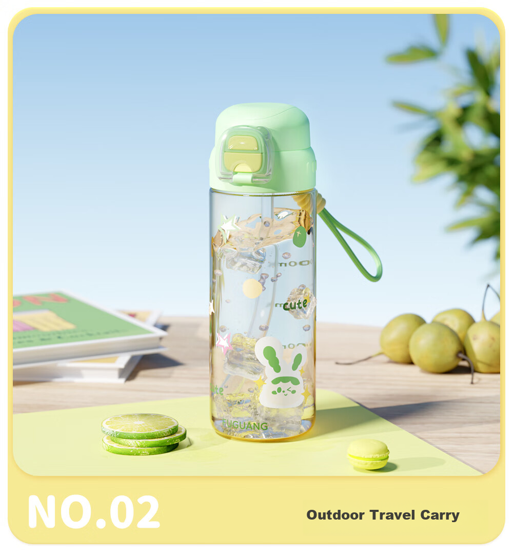 Fuguang Children's Water Bottle, PPSU Material, Elementary School Summer Dual-Use Straw Cup, Kindergarten And Pregnant Women Plastic Cup, 620ml 14