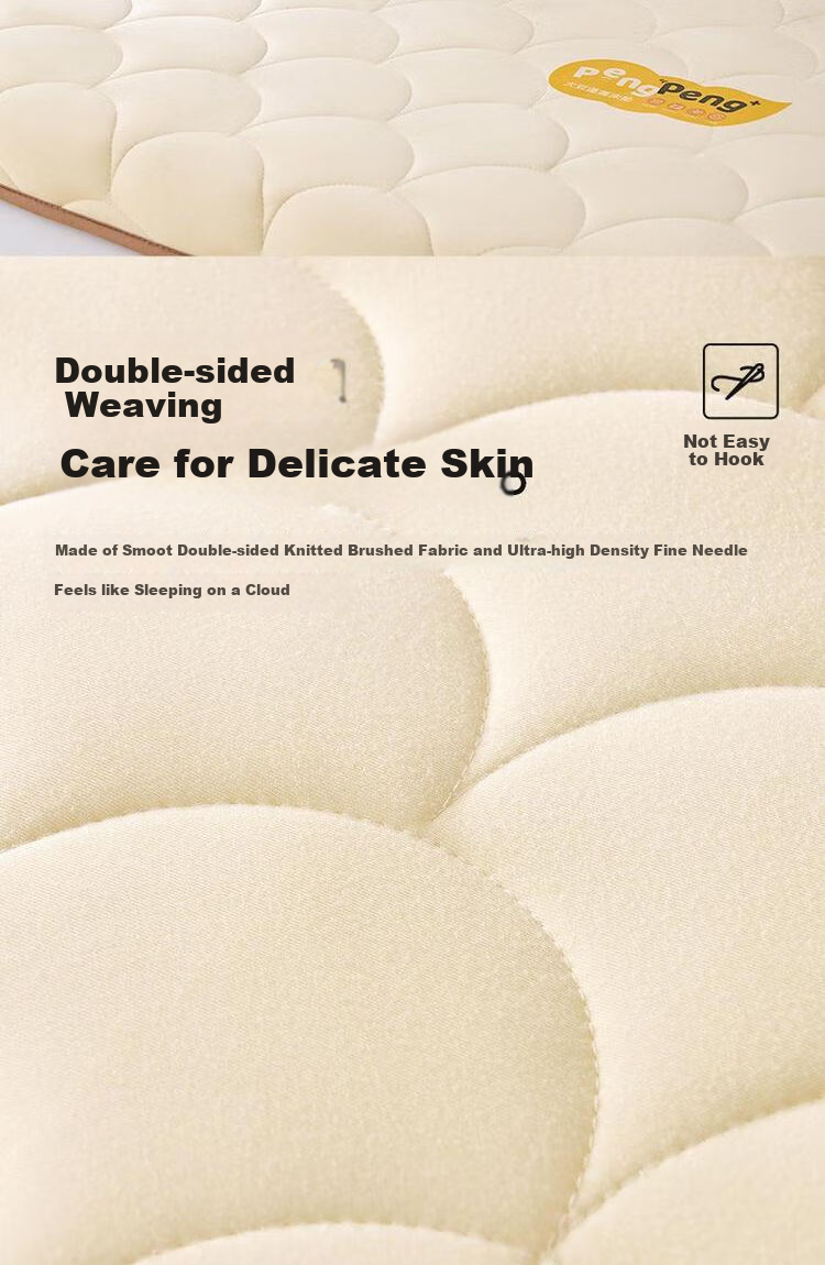 Wangyiyanxuan Mattress Pad for Double Bed, Floor Sleeping Mat, Anti-Bacterial, Soybean Fiber Mattress, 150*200*5cm 4