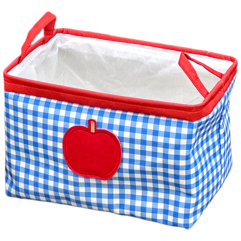 Fan Ye Large Capacity Apple Storage Basket Foldable Clothes Storage Box Laundry Hamper Toy Organizer for Home Wardrobe