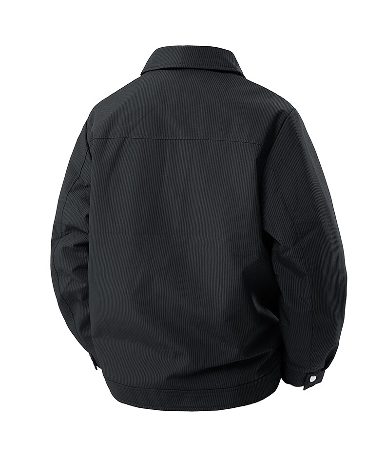 FAIRWHALE Men's Autumn Winter Padded Jacket 2025 Business Trendy Brand Turn-down Collar Autumn Coat 3XL Gray Padded Version 8