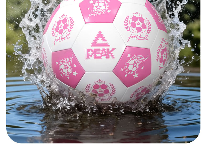 Peak Kids Soccer Ball Size 5 for Elementary School Students Kindergarten Match Training Peach Purple 4