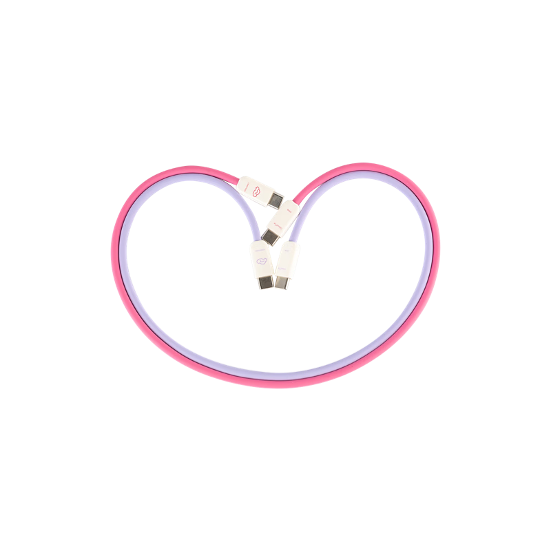 CANDYSIGN Sugar Factory Cloud Line Hard Candy Full Magnetic Adhesive 100W C-C Cloud Blue Apple Charging Cable Data Cable Fast Charge Type-C iPad Laptop