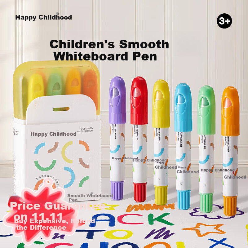 Meiletongnian Smooth Erasable Whiteboard Markers, Non-Toxic Safe Writing And Drawing Board Pens, 8 Colors, Easy to Erase, No Hand Staining, Washable, Colored Drawing Pens, Blackboard Markers, Crayons