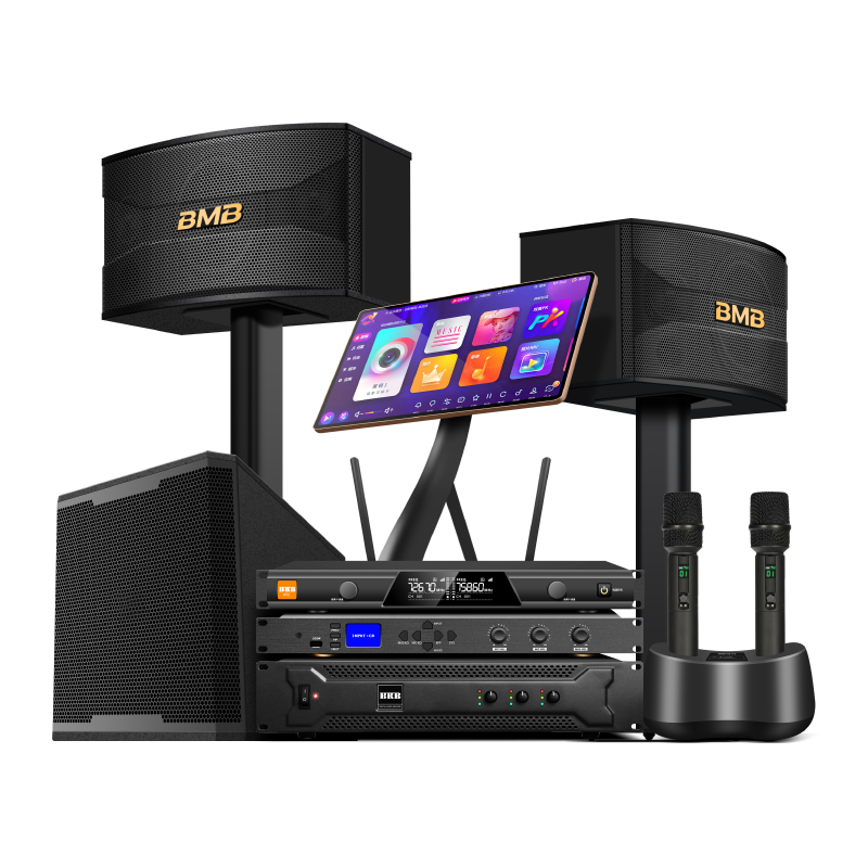 BMB Official CSC-200 Home KTV Singing Complete Set Karaoke Song Machine Speaker 10-Inch Professional K-Song Home Karaoke Speaker System