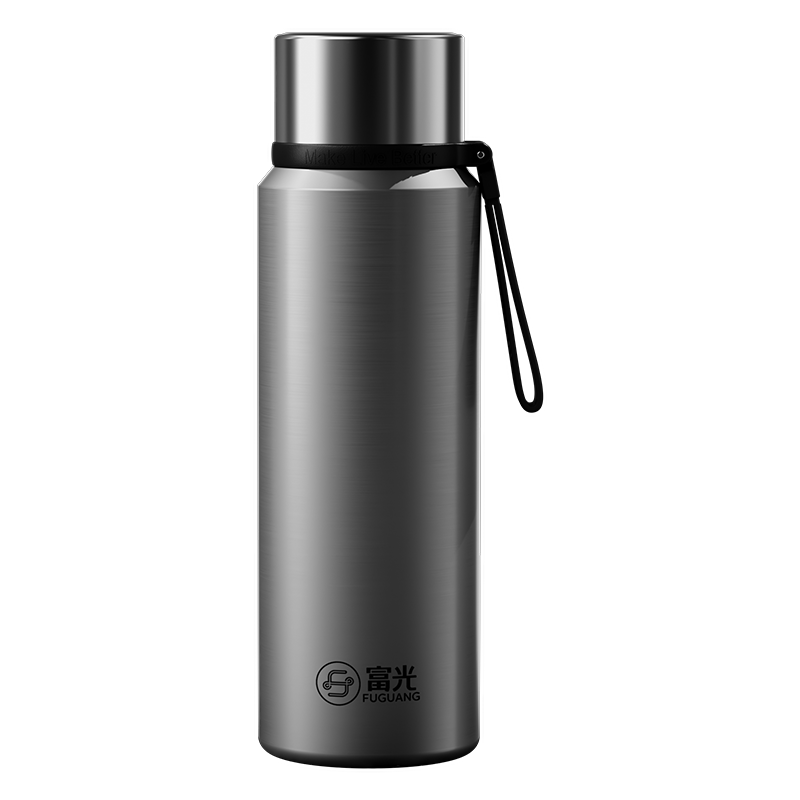 Fuguang Large Capacity Insulated Bottle 316L Stainless Steel Full Steel Lid Water Bottle Men Women Tea Separation Brewing Cup Student Cup