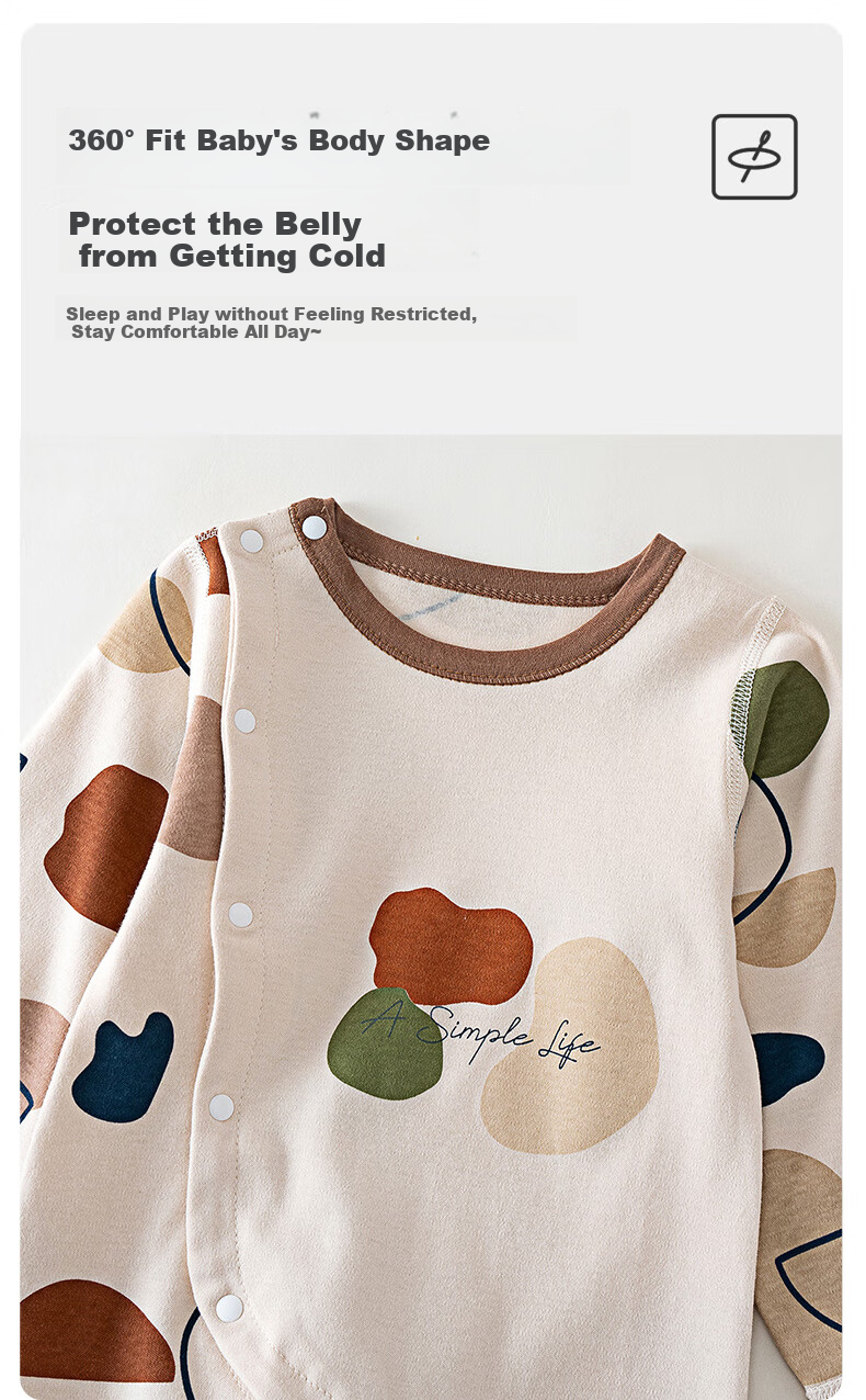 Shubeiyi Baby Clothes, Newborn Onesie, Belly Protection, Spring And Autumn, Infant Full Moon, Baby Romper, First Birthday, Hundred Days Outfit, 73 4