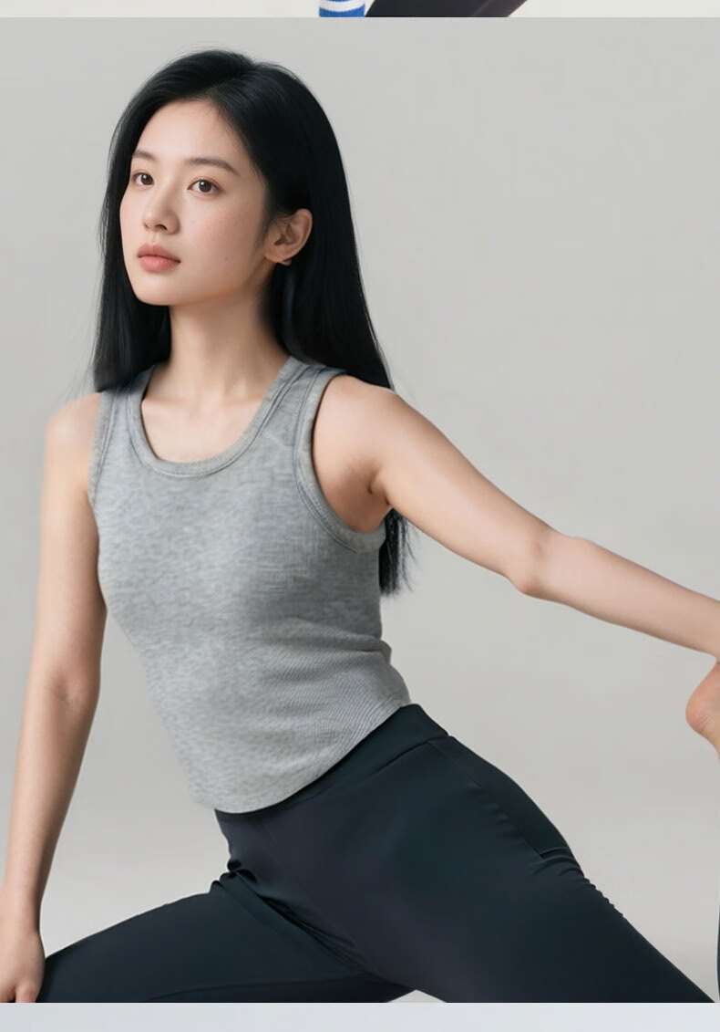 MiiOW 2026 New Women's Vest Spring Summer Outerwear Base Layer Anti-Exposure Padded Camisole Top Side Coverage 9