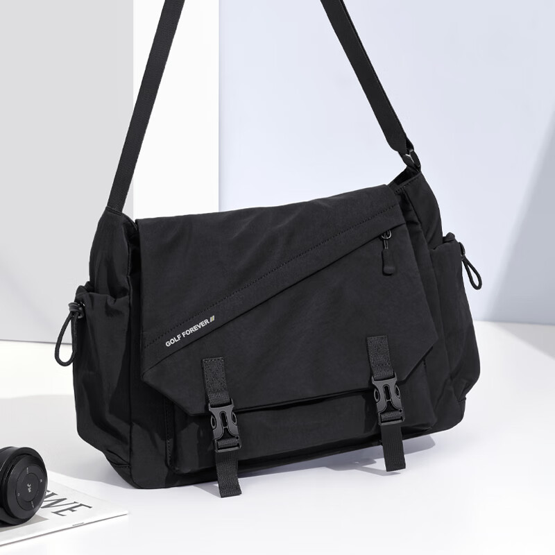 GOLF Lightweight Waterproof Crossbody Shoulder Bag for Men and Women, Outdoor Cycling Sports Bag, Phone and iPad Holder, Student Bag