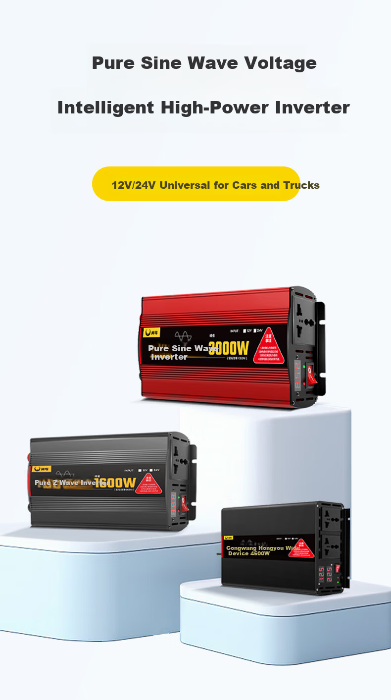 XIANNIAO Inverter, High Power 2200W, for Tricycles And Street Vendors, 12V to 220V Pure Sine Wave Power Supply, Outlet Converter 7