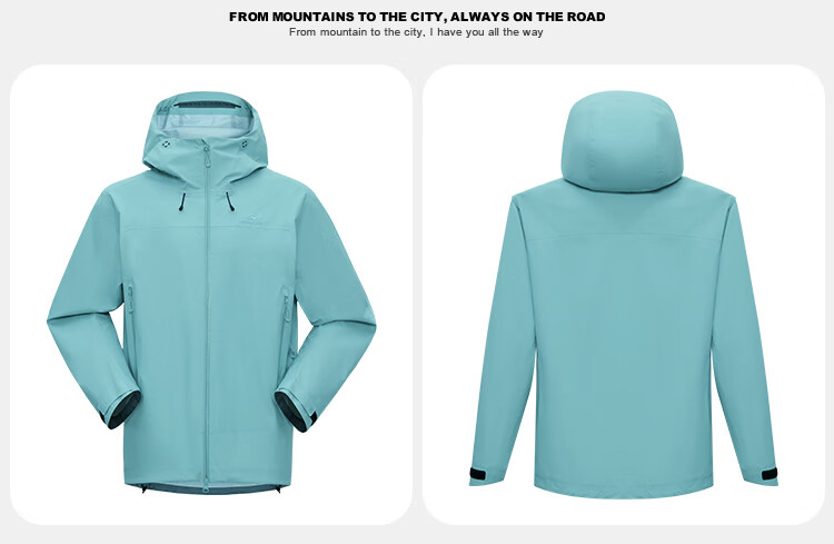 Toread Jin Yi Wei LT Men's Spring Autumn Jacket All-Weather Lightweight 3L Outdoor Waterproof Coat 21