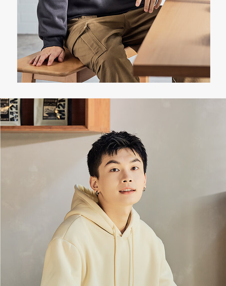 TonLion Men's Hoodie Spring Autumn Casual Loose Fit Lazy Style Unisex Sportswear Sweatshirt 10
