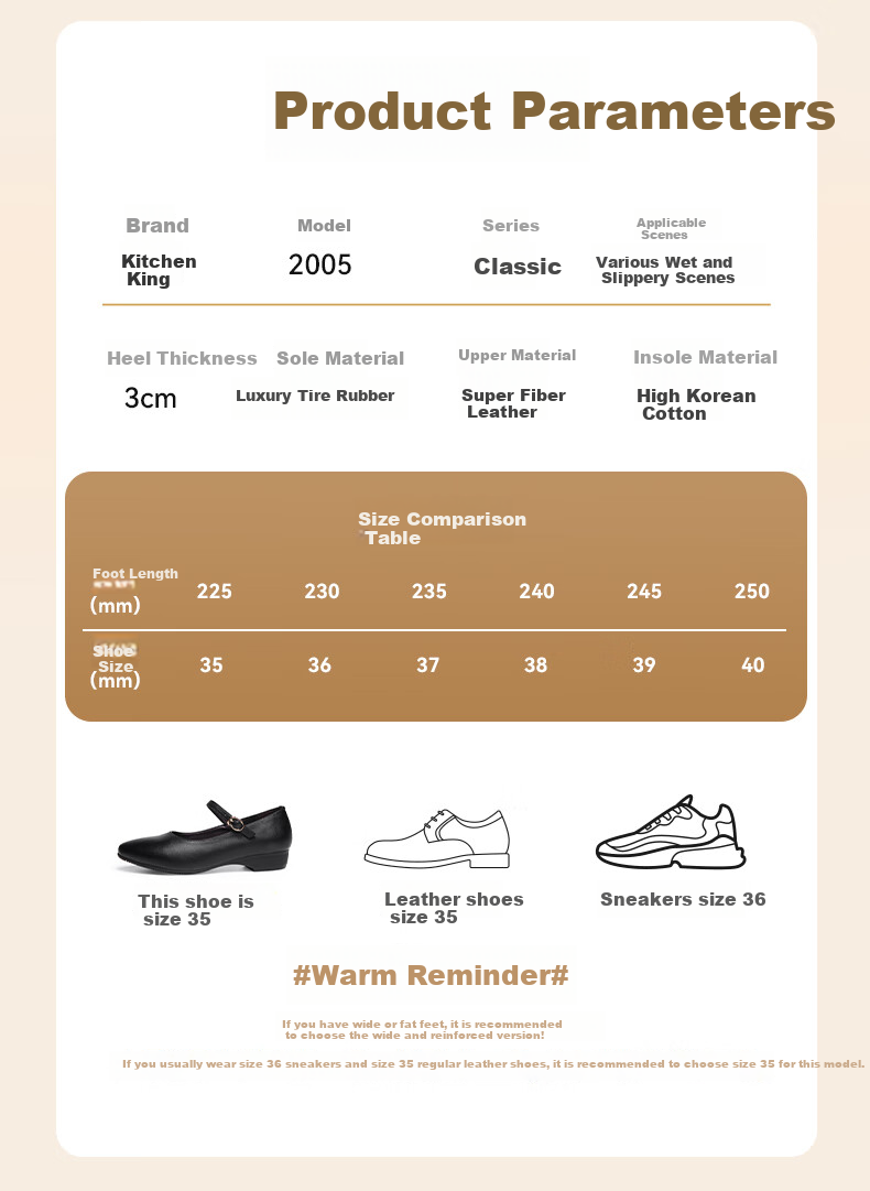 Chuwang Women's Flat Chef Shoes, Waitress Standing Work Shoes, Non-Slip Soft-Soled Kitchen Shoes, 2005 Black, Size 40 12