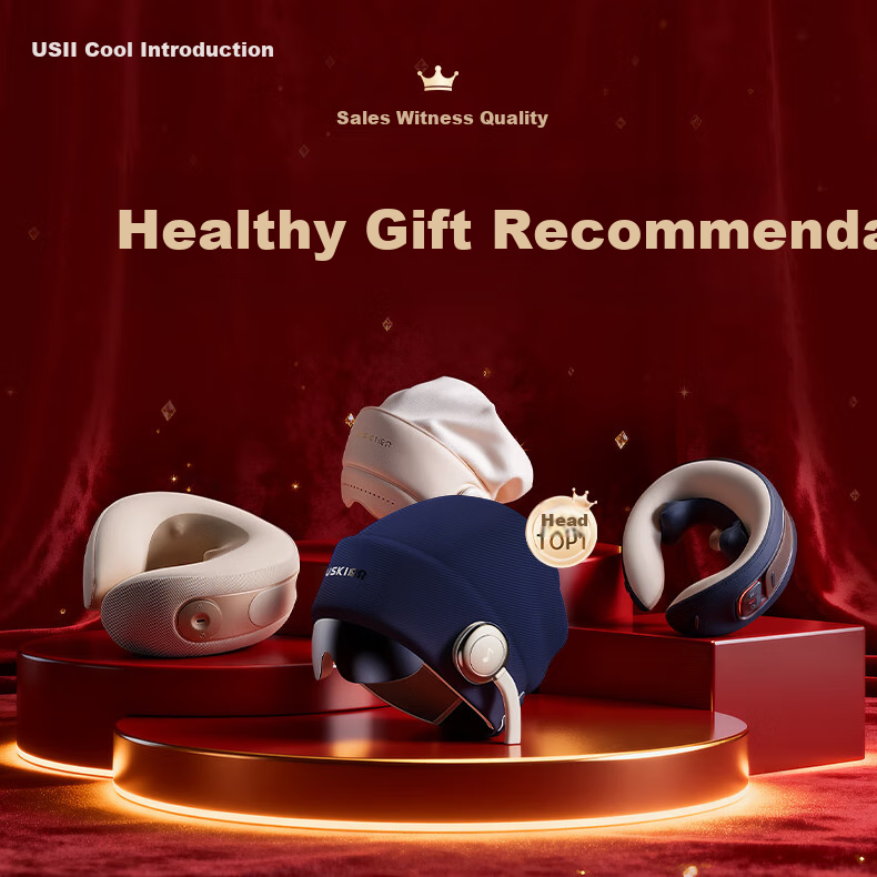 Liangjie R2 Head Massager, Fully Automatic Portable Massage Cap, Scalp Massager with Air Cushion, Kneading And Pressure Relief, Sleep Aid Device, Eye Hot Compress, Mid-Autumn Festival And Birthday Gift for Parents 5