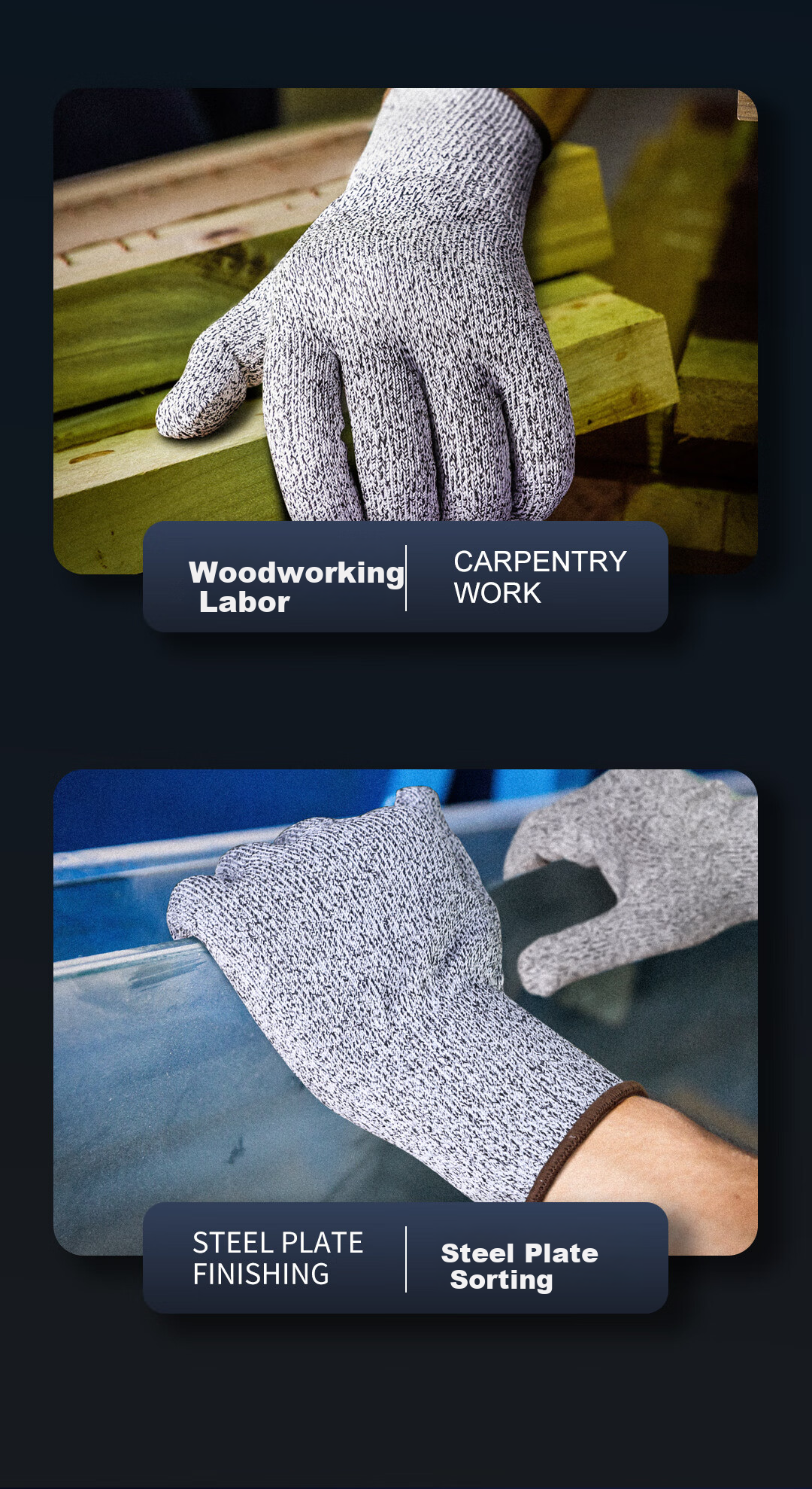 Henghui Cut-Resistant Gloves, Level 5 Protection against Cutting, Woodworking Anti-Puncture And Anti-Cut Protection, DGX01 [Genuine Product] 16