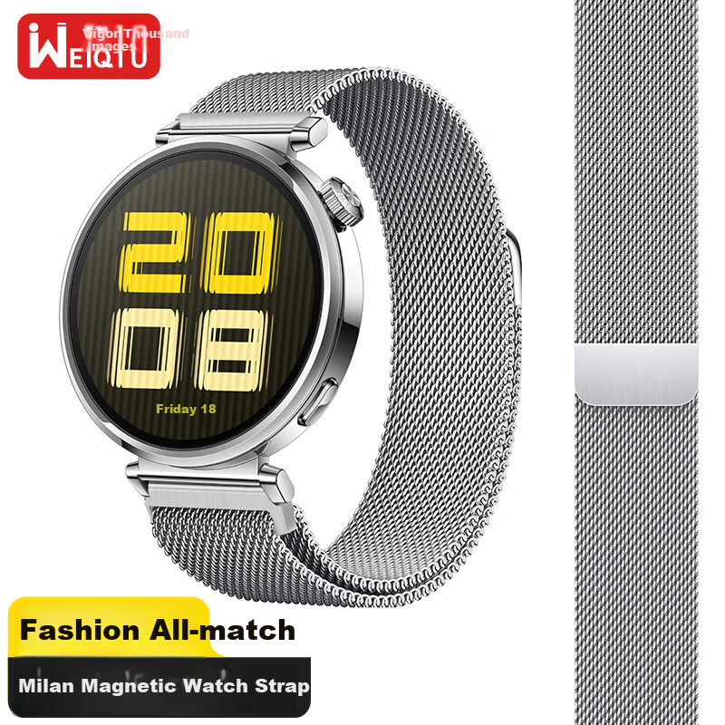 Weiqiantu [Magnetic Milan] Compatible with Huawei GT7/GT6/GT5/Pro Watch Band, for Watch6/6pro/Watch5/watch4pro, GT4/3 Proton Watch Strap