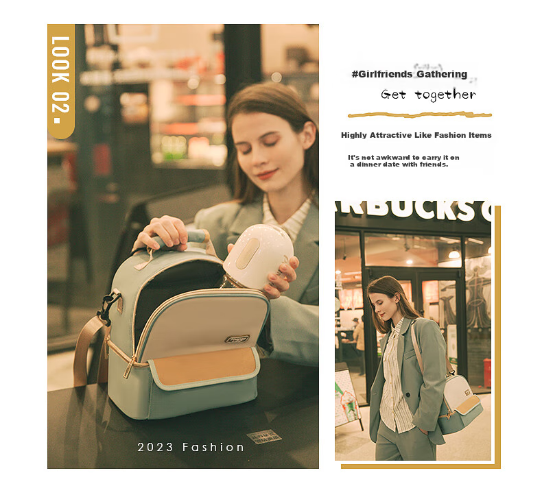 Xiaoyaxiang Breast Milk Storage Bag, Portable Insulated Cooler Bag for Working Mothers, Blue Ice Milk Preservation Bag, Mommy Bag (Yicai) 12